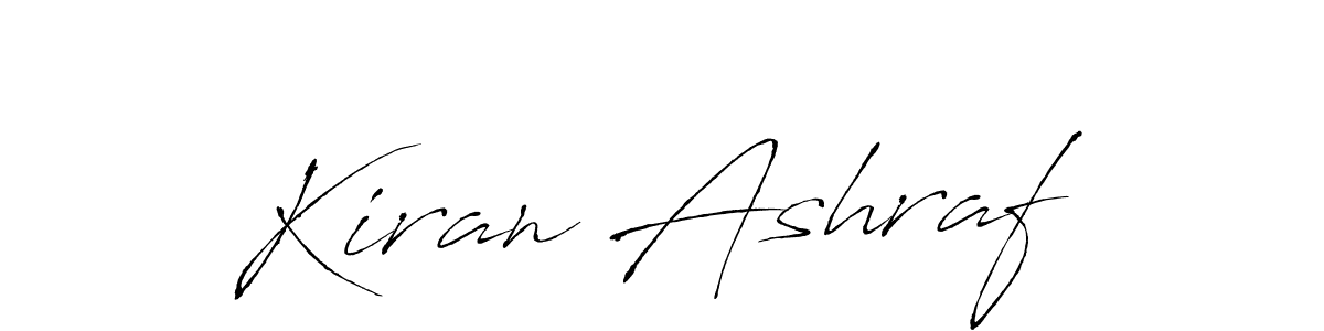 Also we have Kiran Ashraf name is the best signature style. Create professional handwritten signature collection using Antro_Vectra autograph style. Kiran Ashraf signature style 6 images and pictures png