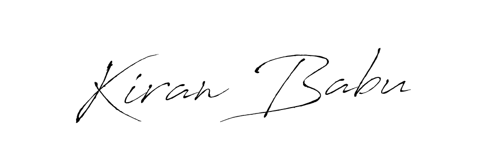 Kiran Babu stylish signature style. Best Handwritten Sign (Antro_Vectra) for my name. Handwritten Signature Collection Ideas for my name Kiran Babu. Kiran Babu signature style 6 images and pictures png