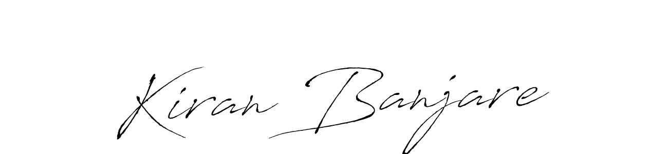 Similarly Antro_Vectra is the best handwritten signature design. Signature creator online .You can use it as an online autograph creator for name Kiran Banjare. Kiran Banjare signature style 6 images and pictures png