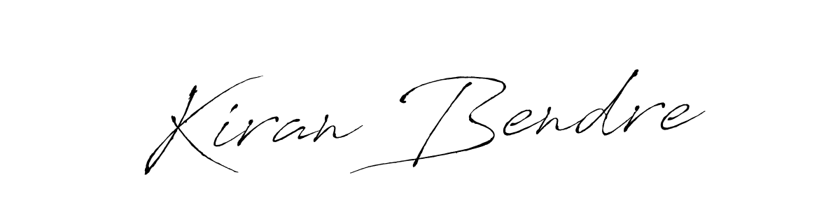 How to make Kiran Bendre name signature. Use Antro_Vectra style for creating short signs online. This is the latest handwritten sign. Kiran Bendre signature style 6 images and pictures png