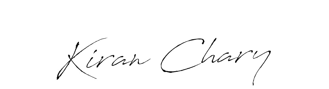 Kiran Chary stylish signature style. Best Handwritten Sign (Antro_Vectra) for my name. Handwritten Signature Collection Ideas for my name Kiran Chary. Kiran Chary signature style 6 images and pictures png