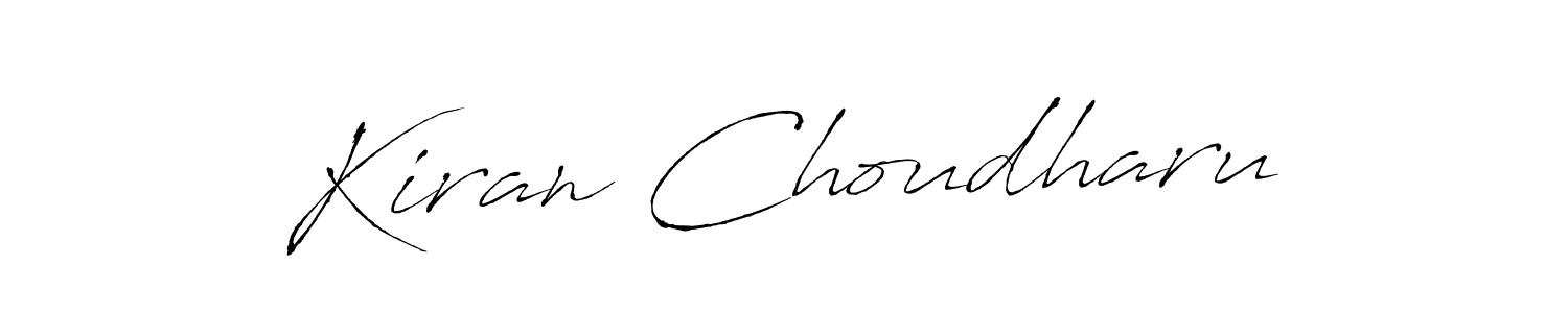 You can use this online signature creator to create a handwritten signature for the name Kiran Choudharu. This is the best online autograph maker. Kiran Choudharu signature style 6 images and pictures png