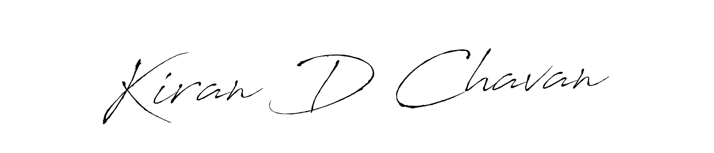 The best way (Antro_Vectra) to make a short signature is to pick only two or three words in your name. The name Kiran D Chavan include a total of six letters. For converting this name. Kiran D Chavan signature style 6 images and pictures png