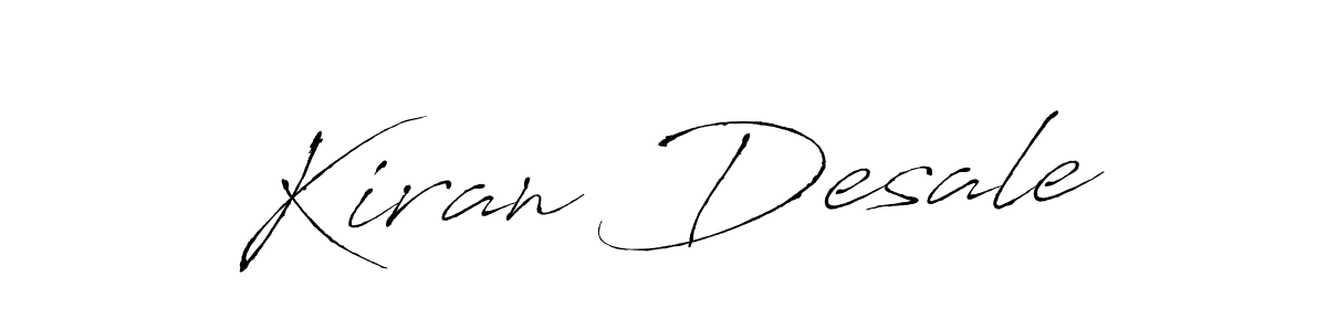 Kiran Desale stylish signature style. Best Handwritten Sign (Antro_Vectra) for my name. Handwritten Signature Collection Ideas for my name Kiran Desale. Kiran Desale signature style 6 images and pictures png