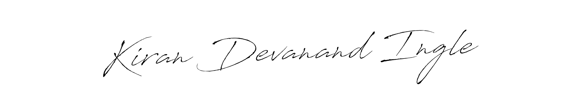 Make a beautiful signature design for name Kiran Devanand Ingle. With this signature (Antro_Vectra) style, you can create a handwritten signature for free. Kiran Devanand Ingle signature style 6 images and pictures png