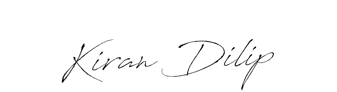 Make a short Kiran Dilip signature style. Manage your documents anywhere anytime using Antro_Vectra. Create and add eSignatures, submit forms, share and send files easily. Kiran Dilip signature style 6 images and pictures png