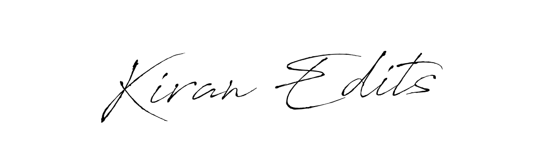 Create a beautiful signature design for name Kiran Edits. With this signature (Antro_Vectra) fonts, you can make a handwritten signature for free. Kiran Edits signature style 6 images and pictures png