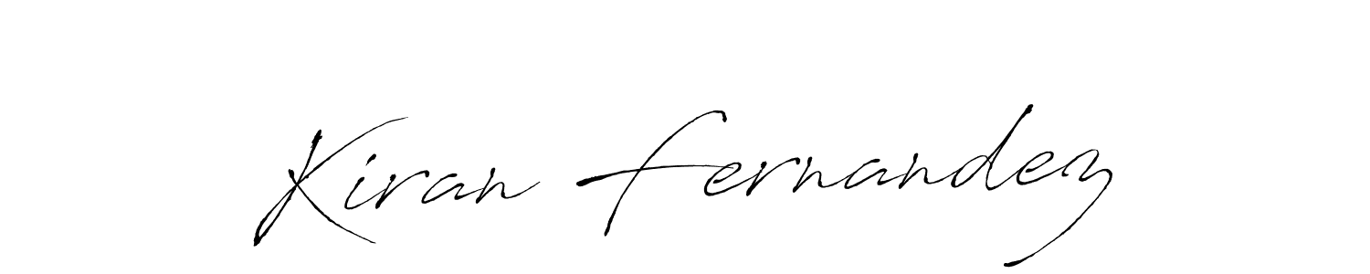 Make a beautiful signature design for name Kiran Fernandez. With this signature (Antro_Vectra) style, you can create a handwritten signature for free. Kiran Fernandez signature style 6 images and pictures png
