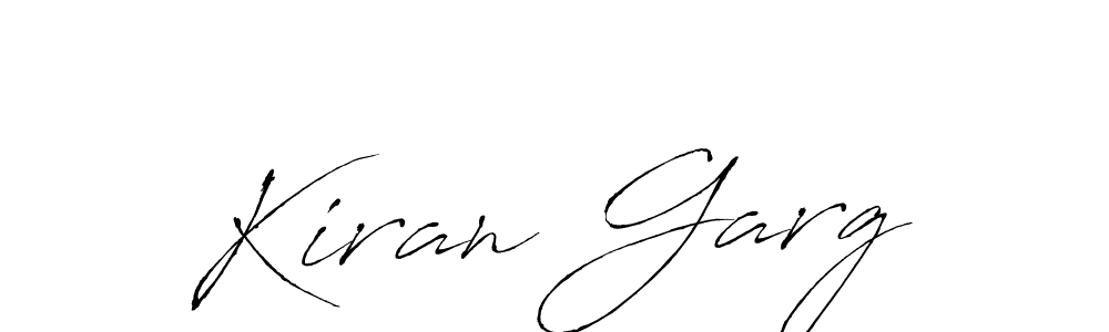 How to make Kiran Garg name signature. Use Antro_Vectra style for creating short signs online. This is the latest handwritten sign. Kiran Garg signature style 6 images and pictures png