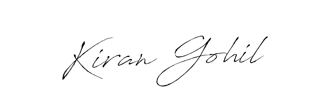 It looks lik you need a new signature style for name Kiran Gohil. Design unique handwritten (Antro_Vectra) signature with our free signature maker in just a few clicks. Kiran Gohil signature style 6 images and pictures png