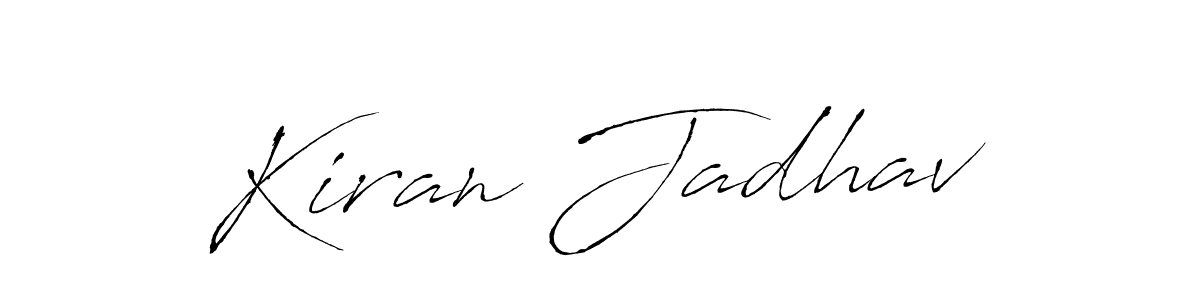 Create a beautiful signature design for name Kiran Jadhav. With this signature (Antro_Vectra) fonts, you can make a handwritten signature for free. Kiran Jadhav signature style 6 images and pictures png