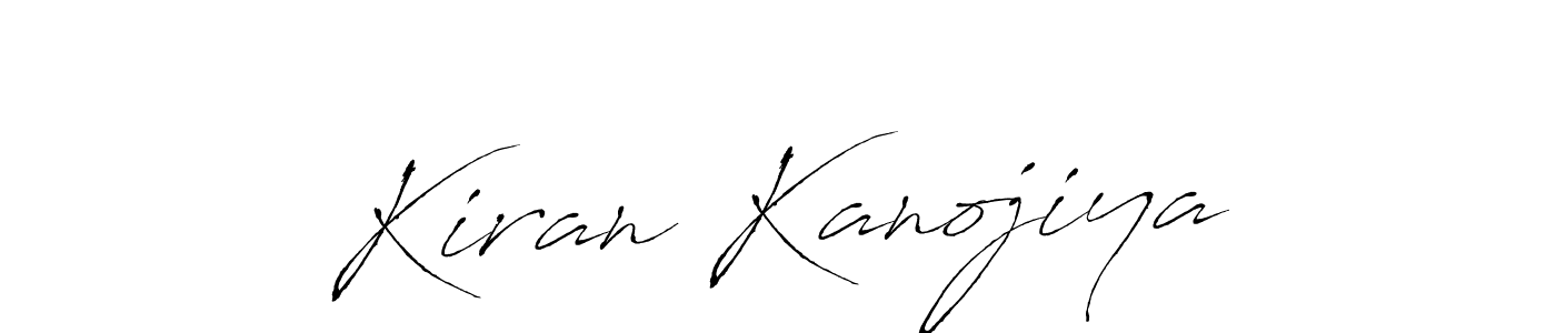 Design your own signature with our free online signature maker. With this signature software, you can create a handwritten (Antro_Vectra) signature for name Kiran Kanojiya. Kiran Kanojiya signature style 6 images and pictures png