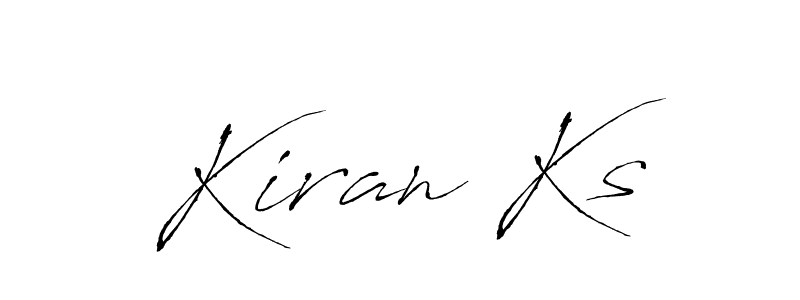 Use a signature maker to create a handwritten signature online. With this signature software, you can design (Antro_Vectra) your own signature for name Kiran Ks. Kiran Ks signature style 6 images and pictures png