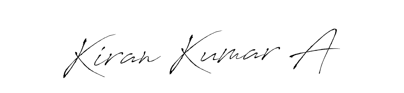 Make a beautiful signature design for name Kiran Kumar A. With this signature (Antro_Vectra) style, you can create a handwritten signature for free. Kiran Kumar A signature style 6 images and pictures png