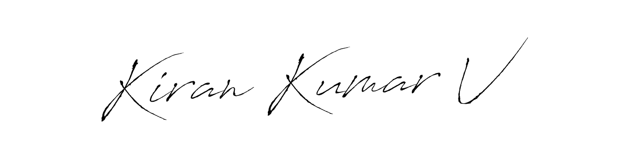 Also You can easily find your signature by using the search form. We will create Kiran Kumar V name handwritten signature images for you free of cost using Antro_Vectra sign style. Kiran Kumar V signature style 6 images and pictures png