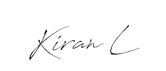Design your own signature with our free online signature maker. With this signature software, you can create a handwritten (Antro_Vectra) signature for name Kiran L. Kiran L signature style 6 images and pictures png