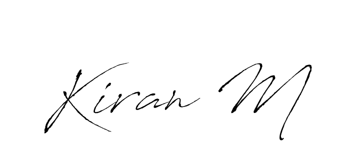 Similarly Antro_Vectra is the best handwritten signature design. Signature creator online .You can use it as an online autograph creator for name Kiran M. Kiran M signature style 6 images and pictures png