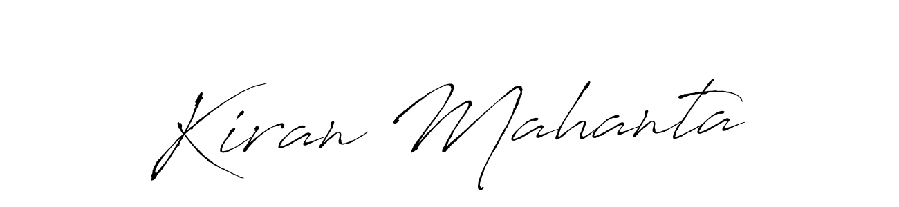 You can use this online signature creator to create a handwritten signature for the name Kiran Mahanta. This is the best online autograph maker. Kiran Mahanta signature style 6 images and pictures png