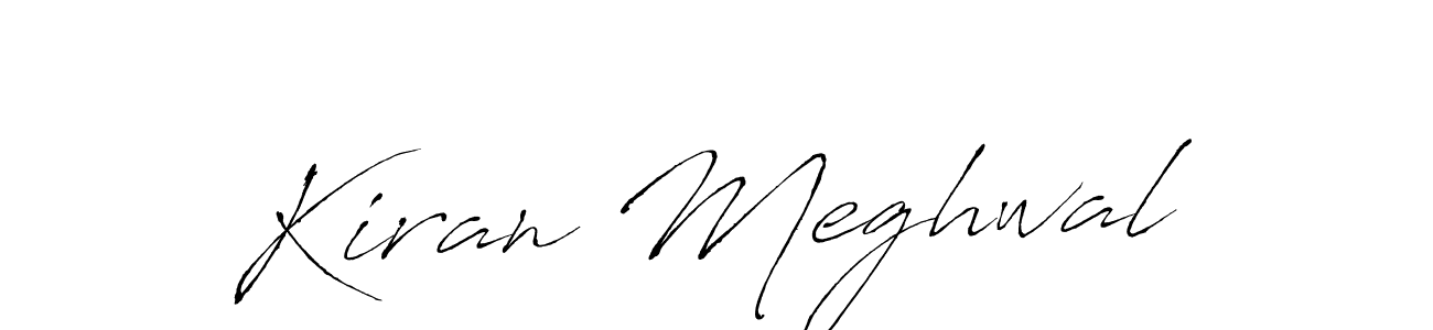 Make a beautiful signature design for name Kiran Meghwal. With this signature (Antro_Vectra) style, you can create a handwritten signature for free. Kiran Meghwal signature style 6 images and pictures png