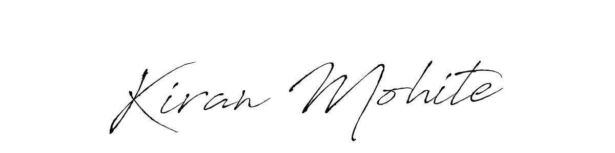 Create a beautiful signature design for name Kiran Mohite. With this signature (Antro_Vectra) fonts, you can make a handwritten signature for free. Kiran Mohite signature style 6 images and pictures png