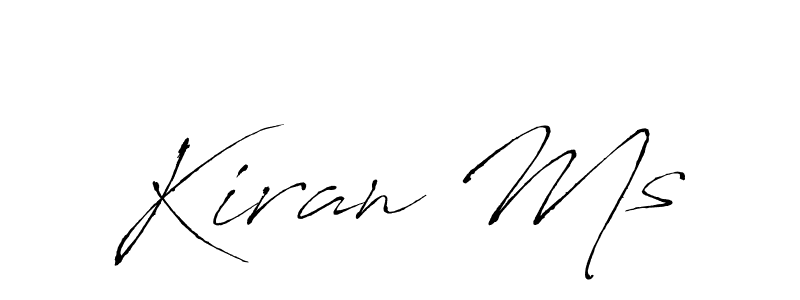 Make a beautiful signature design for name Kiran Ms. With this signature (Antro_Vectra) style, you can create a handwritten signature for free. Kiran Ms signature style 6 images and pictures png