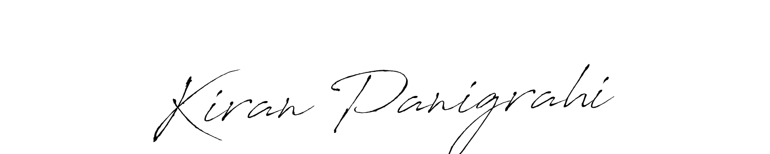 How to make Kiran Panigrahi signature? Antro_Vectra is a professional autograph style. Create handwritten signature for Kiran Panigrahi name. Kiran Panigrahi signature style 6 images and pictures png