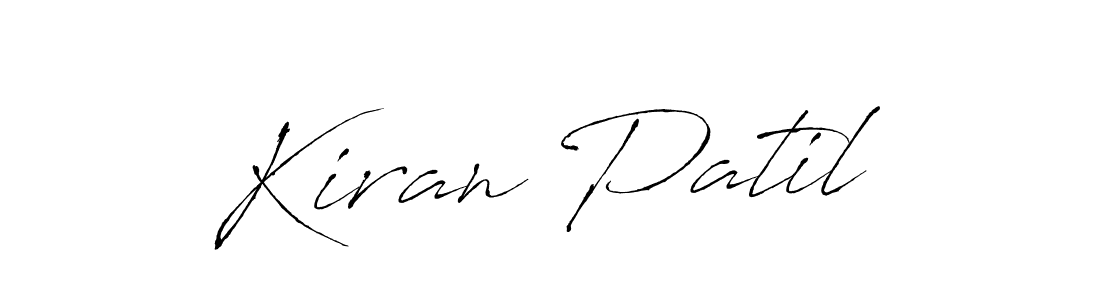 Kiran Patil stylish signature style. Best Handwritten Sign (Antro_Vectra) for my name. Handwritten Signature Collection Ideas for my name Kiran Patil. Kiran Patil signature style 6 images and pictures png