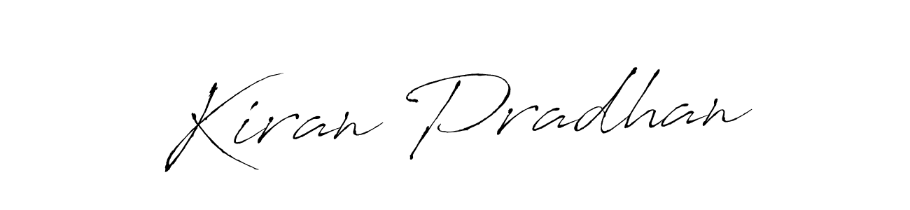 Make a beautiful signature design for name Kiran Pradhan. With this signature (Antro_Vectra) style, you can create a handwritten signature for free. Kiran Pradhan signature style 6 images and pictures png