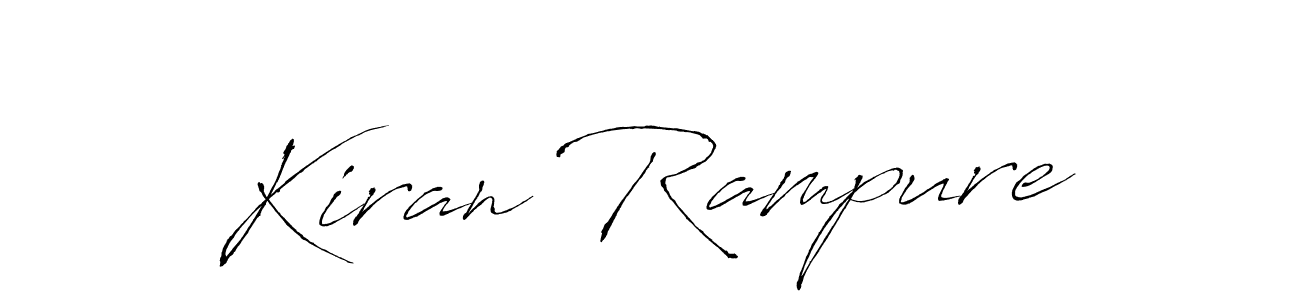 You can use this online signature creator to create a handwritten signature for the name Kiran Rampure. This is the best online autograph maker. Kiran Rampure signature style 6 images and pictures png