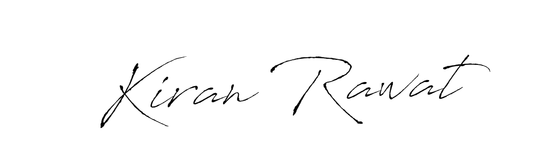Make a beautiful signature design for name Kiran Rawat. With this signature (Antro_Vectra) style, you can create a handwritten signature for free. Kiran Rawat signature style 6 images and pictures png