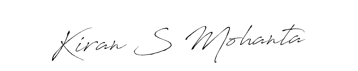 Make a beautiful signature design for name Kiran S Mohanta. With this signature (Antro_Vectra) style, you can create a handwritten signature for free. Kiran S Mohanta signature style 6 images and pictures png