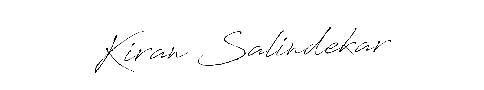 Design your own signature with our free online signature maker. With this signature software, you can create a handwritten (Antro_Vectra) signature for name Kiran Salindekar. Kiran Salindekar signature style 6 images and pictures png