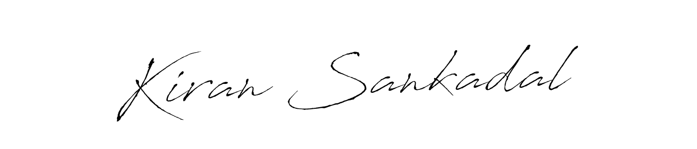 Antro_Vectra is a professional signature style that is perfect for those who want to add a touch of class to their signature. It is also a great choice for those who want to make their signature more unique. Get Kiran Sankadal name to fancy signature for free. Kiran Sankadal signature style 6 images and pictures png