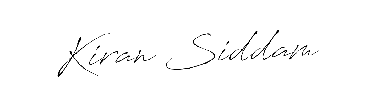 Also we have Kiran Siddam name is the best signature style. Create professional handwritten signature collection using Antro_Vectra autograph style. Kiran Siddam signature style 6 images and pictures png