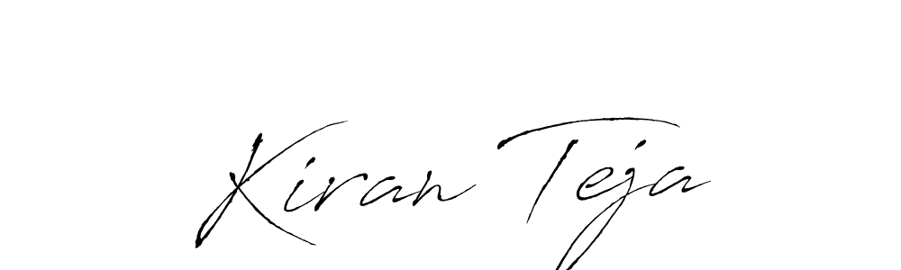 Design your own signature with our free online signature maker. With this signature software, you can create a handwritten (Antro_Vectra) signature for name Kiran Teja. Kiran Teja signature style 6 images and pictures png