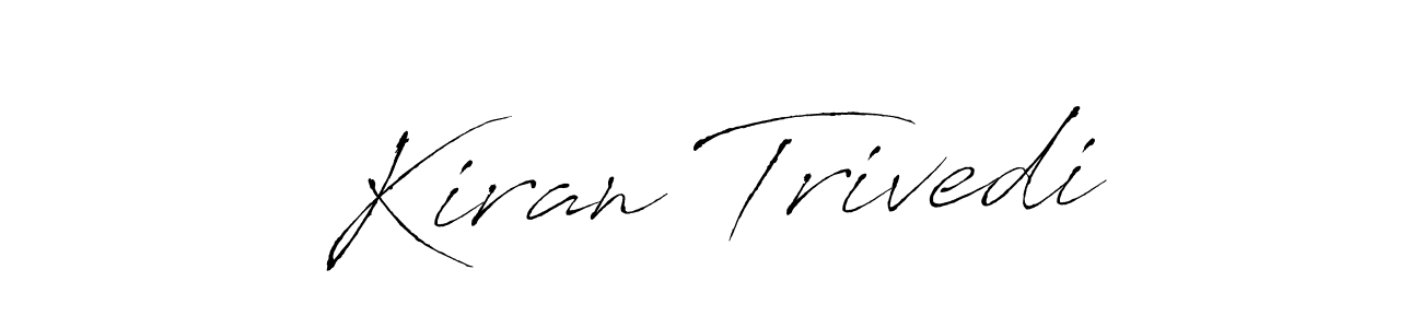 Create a beautiful signature design for name Kiran Trivedi. With this signature (Antro_Vectra) fonts, you can make a handwritten signature for free. Kiran Trivedi signature style 6 images and pictures png