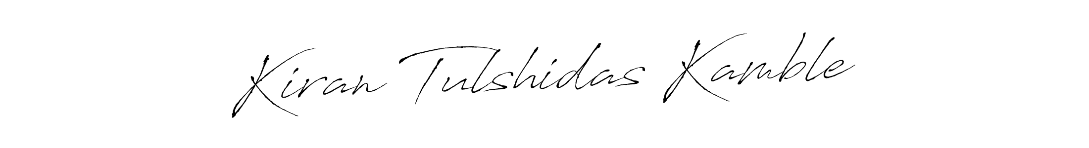 Antro_Vectra is a professional signature style that is perfect for those who want to add a touch of class to their signature. It is also a great choice for those who want to make their signature more unique. Get Kiran Tulshidas Kamble name to fancy signature for free. Kiran Tulshidas Kamble signature style 6 images and pictures png