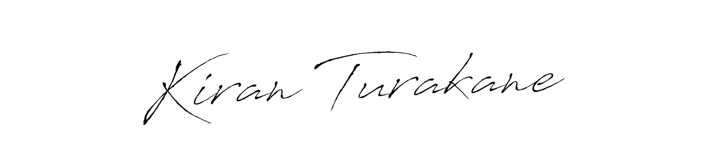 Create a beautiful signature design for name Kiran Turakane. With this signature (Antro_Vectra) fonts, you can make a handwritten signature for free. Kiran Turakane signature style 6 images and pictures png