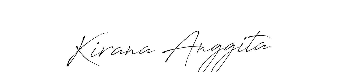 How to make Kirana Anggita signature? Antro_Vectra is a professional autograph style. Create handwritten signature for Kirana Anggita name. Kirana Anggita signature style 6 images and pictures png