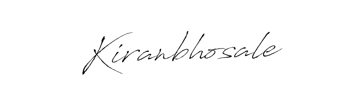 Make a beautiful signature design for name Kiranbhosale. With this signature (Antro_Vectra) style, you can create a handwritten signature for free. Kiranbhosale signature style 6 images and pictures png