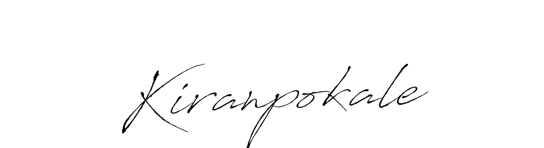 Kiranpokale stylish signature style. Best Handwritten Sign (Antro_Vectra) for my name. Handwritten Signature Collection Ideas for my name Kiranpokale. Kiranpokale signature style 6 images and pictures png