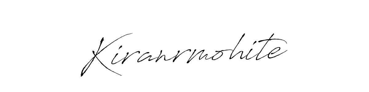 Make a beautiful signature design for name Kiranrmohite. With this signature (Antro_Vectra) style, you can create a handwritten signature for free. Kiranrmohite signature style 6 images and pictures png