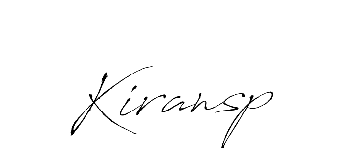 Create a beautiful signature design for name Kiransp. With this signature (Antro_Vectra) fonts, you can make a handwritten signature for free. Kiransp signature style 6 images and pictures png