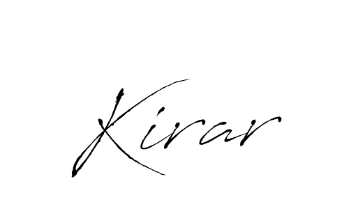 Kirar stylish signature style. Best Handwritten Sign (Antro_Vectra) for my name. Handwritten Signature Collection Ideas for my name Kirar. Kirar signature style 6 images and pictures png