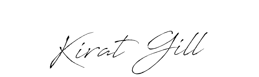 You should practise on your own different ways (Antro_Vectra) to write your name (Kirat Gill) in signature. don't let someone else do it for you. Kirat Gill signature style 6 images and pictures png