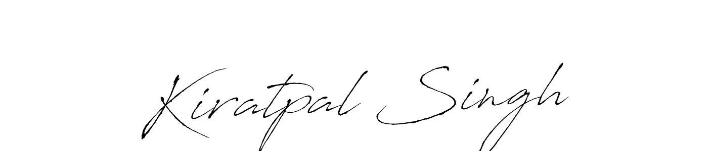 Create a beautiful signature design for name Kiratpal Singh. With this signature (Antro_Vectra) fonts, you can make a handwritten signature for free. Kiratpal Singh signature style 6 images and pictures png