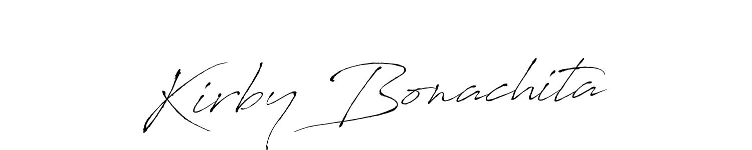 Use a signature maker to create a handwritten signature online. With this signature software, you can design (Antro_Vectra) your own signature for name Kirby Bonachita. Kirby Bonachita signature style 6 images and pictures png