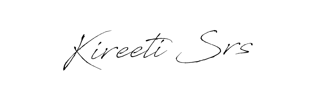 You should practise on your own different ways (Antro_Vectra) to write your name (Kireeti Srs) in signature. don't let someone else do it for you. Kireeti Srs signature style 6 images and pictures png