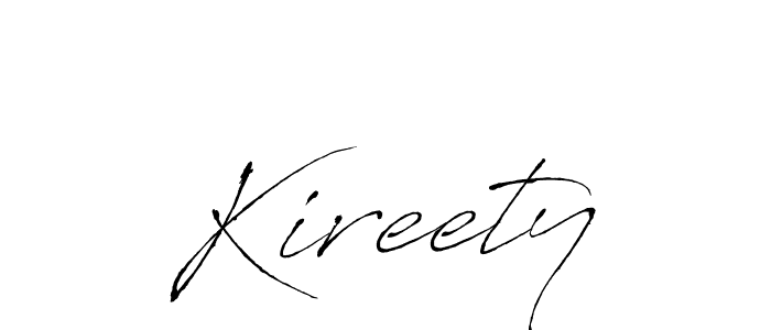 The best way (Antro_Vectra) to make a short signature is to pick only two or three words in your name. The name Kireety include a total of six letters. For converting this name. Kireety signature style 6 images and pictures png