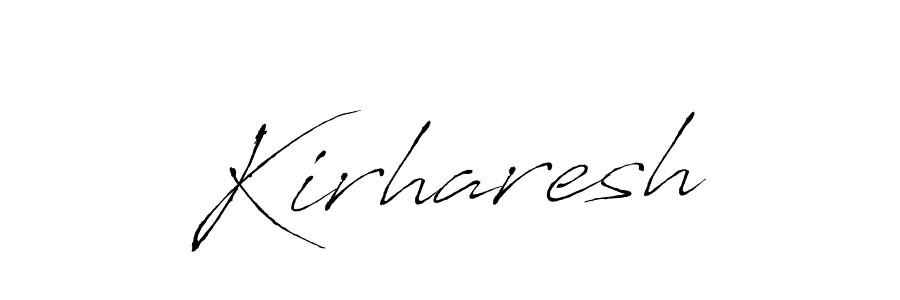 Similarly Antro_Vectra is the best handwritten signature design. Signature creator online .You can use it as an online autograph creator for name Kirharesh. Kirharesh signature style 6 images and pictures png
